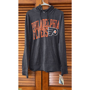 Philadelphia Flyers NHL Long Sleeve Hooded Sweatshirt Size Medium 38/40 NWT